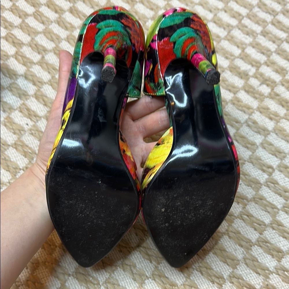 STEVE MADDEN Colorful Floral Stiletto Heels 🌺 🍃 - Picture 4 of 4
